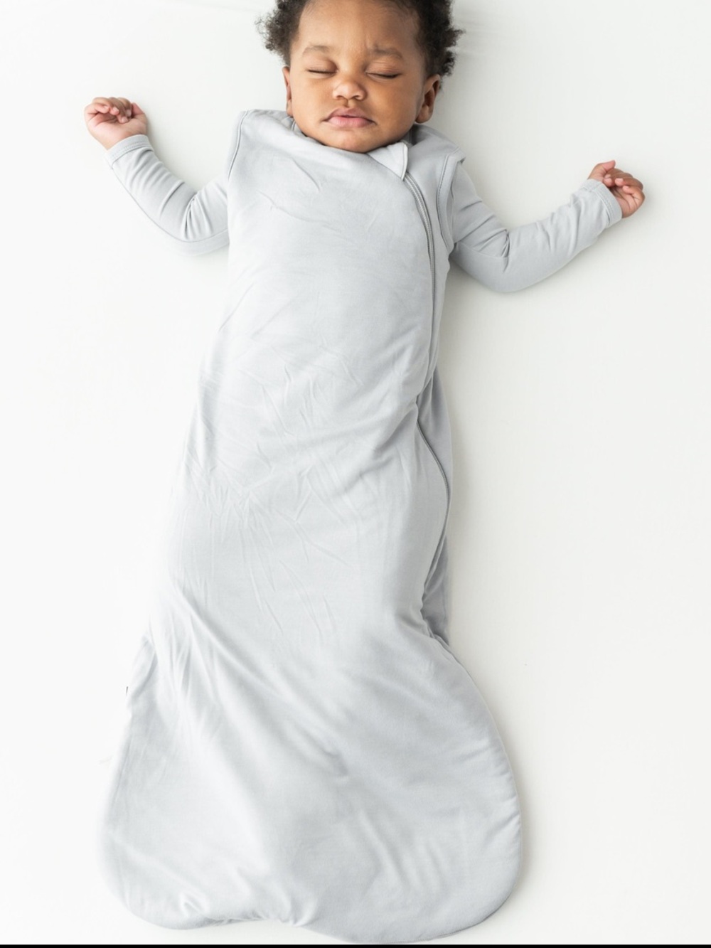 Kyte BABY Bamboo Gray ( Storm) Zippered Sleep Sack | size M | 2.5 tog